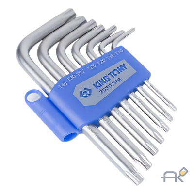 Набор ключей Torx с отверстием 7 пр. T10-T40 STAB ST50001